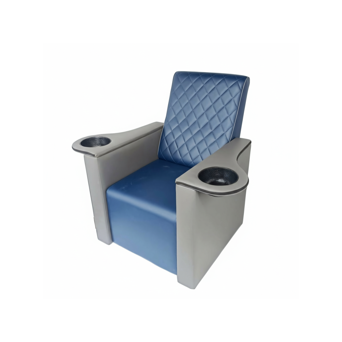 KI-Sofa-Saphhire Blue with Grey