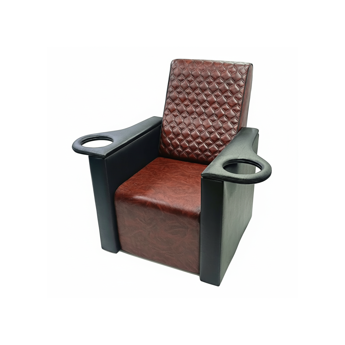 KI-Sofa-Vegan Cherry with Black