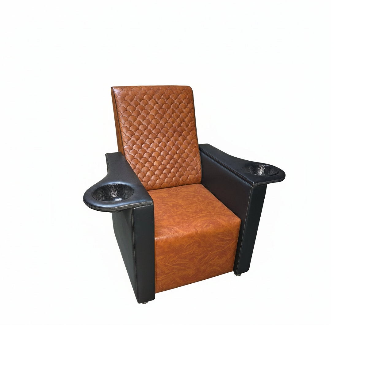 KI-Sofa-Vegan L.Tan With Black
