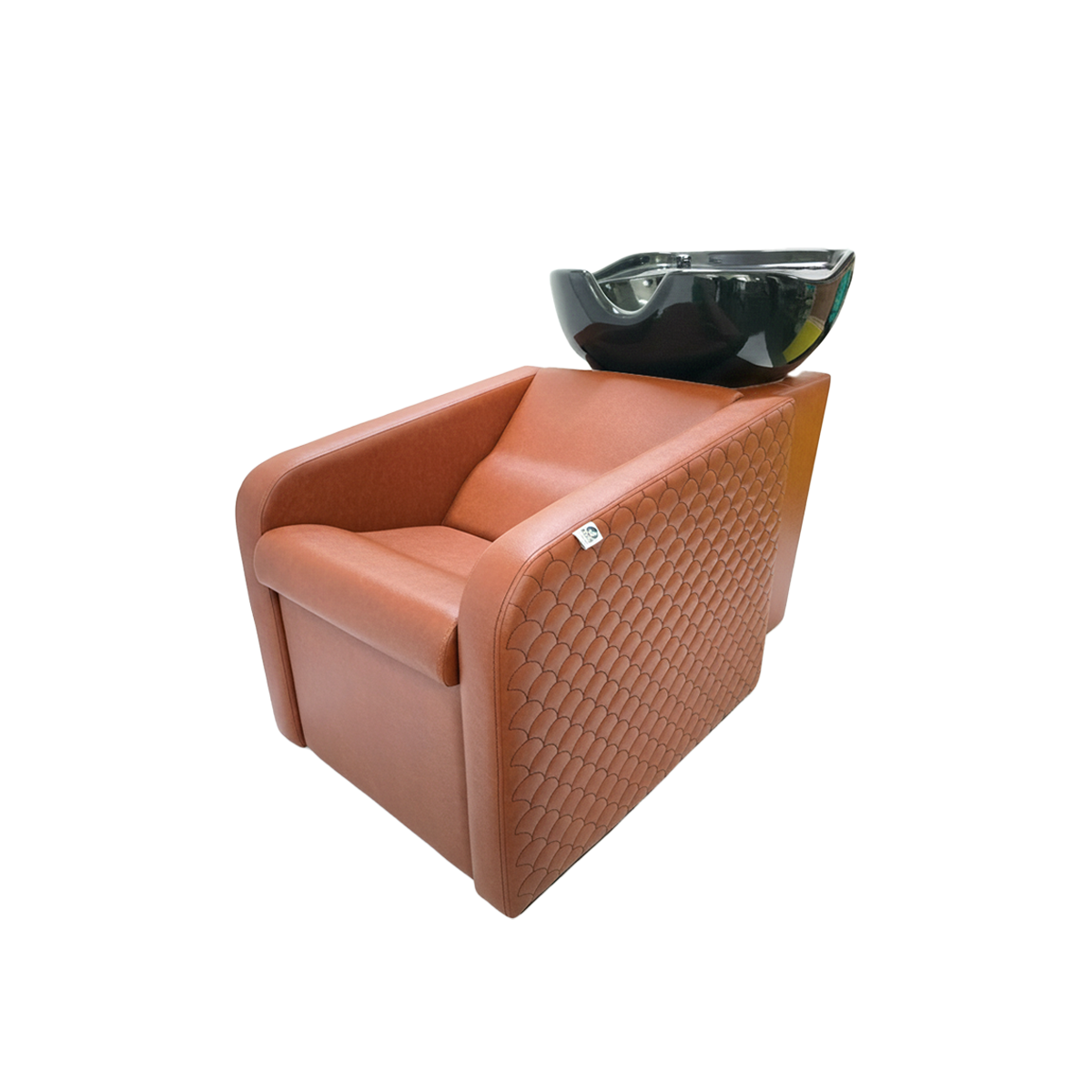 Hair Wash Station KI-006(Mini) Raven - With Side Design Color-Carolina Brown